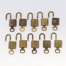 LOUIS VUITTON Padlock 10 Set Padlock metal Gold LV Auth 202434-8