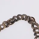 PRADA Chain Shoulder Bag Suede Yellow Gold Auth 202450-10