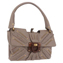 Salvatore Ferragamo Gancini Shoulder Bag Leather Brown Gold Auth 202452A-1