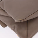 Salvatore Ferragamo Gancini Shoulder Bag Leather Brown Gold Auth 202452A-13