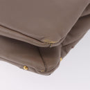 Salvatore Ferragamo Gancini Shoulder Bag Leather Brown Gold Auth 202452A-14