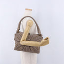 Salvatore Ferragamo Gancini Shoulder Bag Leather Brown Gold Auth 202452A-26
