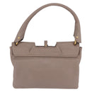 Salvatore Ferragamo Gancini Shoulder Bag Leather Brown Gold Auth 202452A-3
