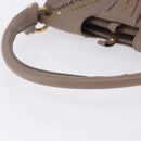 Salvatore Ferragamo Gancini Shoulder Bag Leather Brown Gold Auth 202452A-7