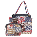 CELINE Shoulder Bag Pile Multicolor Gold Auth 202453A-1