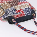 CELINE Shoulder Bag Pile Multicolor Gold Auth 202453A-7
