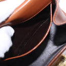 Salvatore Ferragamo Gancini Shoulder Bag Leather Brown Gold Auth 202457-26