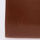 Salvatore Ferragamo Gancini Shoulder Bag Leather Brown Gold Auth 202457-4