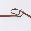 Salvatore Ferragamo Gancini Shoulder Bag Leather Brown Gold Auth 202457-9