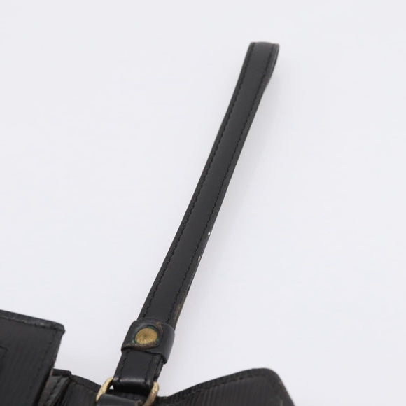 LOUIS VUITTON Epi Serie Dragonne Clutch Bag Black Noir M52612 LV Auth 202460