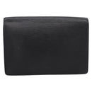 LOUIS VUITTON Epi Serie Dragonne Clutch Bag Black Noir M52612 LV Auth 202460-3