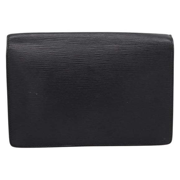 LOUIS VUITTON Epi Serie Dragonne Clutch Bag Black Noir M52612 LV Auth 202460