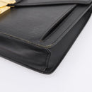 LOUIS VUITTON Epi Serie Dragonne Clutch Bag Black Noir M52612 LV Auth 202460-8