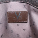 LOUIS VUITTON Kabainsbruck Hand Bag Suede Brown Silver M95245 LV Auth 202462A-10
