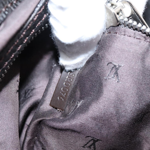 LOUIS VUITTON Kabainsbruck Hand Bag Suede Brown Silver M95245 LV Auth 202462A