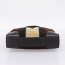 LOUIS VUITTON Kabainsbruck Hand Bag Suede Brown Silver M95245 LV Auth 202462A-5