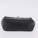 CHANEL Matelasse Chain Shoulder Bag Lamb Skin Black Gold CC Auth 202464SAM-5