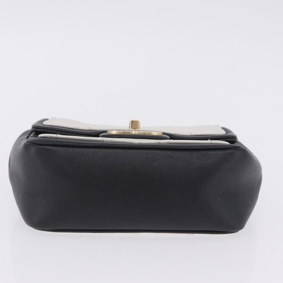 CHANEL Matelasse Chain Shoulder Bag Lamb Skin Black Gold CC Auth 202464SAM