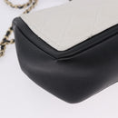 CHANEL Matelasse Chain Shoulder Bag Lamb Skin Black Gold CC Auth 202464SAM-16