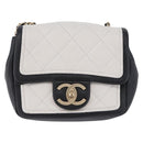 CHANEL Matelasse Chain Shoulder Bag Lamb Skin Black Gold CC Auth 202464SAM-13