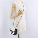 CHANEL Matelasse Chain Shoulder Bag Lamb Skin Black Gold CC Auth 202464SAM-26