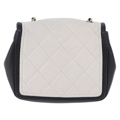 CHANEL Matelasse Chain Shoulder Bag Lamb Skin Black Gold CC Auth 202464SAM - 0