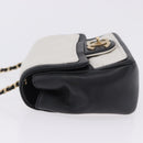 CHANEL Matelasse Chain Shoulder Bag Lamb Skin Black Gold CC Auth 202464SAM-4