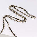 CHANEL Matelasse Chain Shoulder Bag Lamb Skin Black Gold CC Auth 202464SAM-14