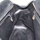 CHANEL V Stitch Hand Bag Leather Black Gold CC Auth 202466-20