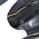 CHANEL V Stitch Hand Bag Leather Black Gold CC Auth 202466-23