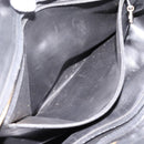 CHANEL V Stitch Hand Bag Leather Black Gold CC Auth 202466-24