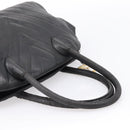 CHANEL V Stitch Hand Bag Leather Black Gold CC Auth 202466-7