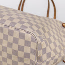 LOUIS VUITTON Damier Azur Neverfull MM Tote Bag N41605 LV Auth 202468-15