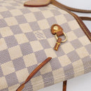 LOUIS VUITTON Damier Azur Neverfull MM Tote Bag N41605 LV Auth 202468-10