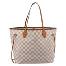 LOUIS VUITTON Damier Azur Neverfull MM Tote Bag N41605 LV Auth 202468-13