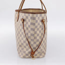 LOUIS VUITTON Damier Azur Neverfull MM Tote Bag N41605 LV Auth 202468-4