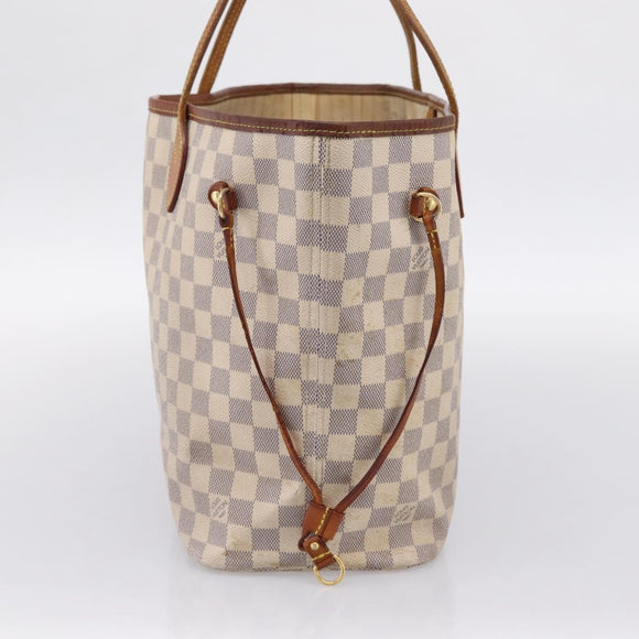 LOUIS VUITTON Damier Azur Neverfull MM Tote Bag N41605 LV Auth 202468