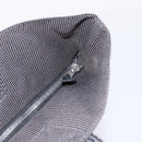 HERMES Her Line Cabas Tote Bag Canvas Gray Silver Auth 202470-10