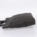 HERMES Her Line Cabas Tote Bag Canvas Gray Silver Auth 202470-3