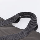 HERMES Her Line Cabas Tote Bag Canvas Gray Silver Auth 202470-8