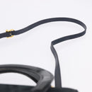Salvatore Ferragamo Vala Hand Bag Suede 2way Black Gold Auth 202471-11