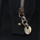 Salvatore Ferragamo Vala Hand Bag Suede 2way Black Gold Auth 202471-17