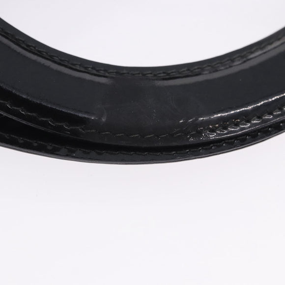 Salvatore Ferragamo Vala Hand Bag Suede 2way Black Gold Auth 202471