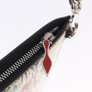 Christian Louboutin Shoulder Bag Patent leather White Silver Auth 202472A-23