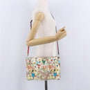 Christian Louboutin Shoulder Bag Patent leather White Silver Auth 202472A-27
