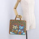 GUCCI Children's Hand Bag PVC Green Silver 605614 Auth 202473SAV-22