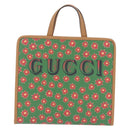GUCCI Children's Hand Bag PVC Green Silver 605614 Auth 202473SAV-3