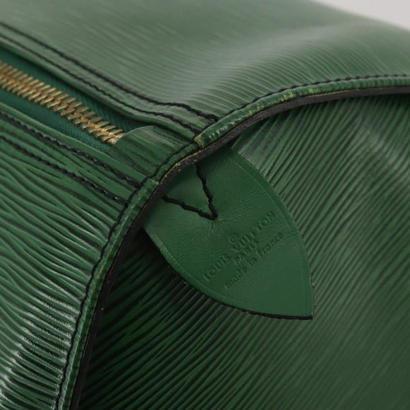 LOUIS VUITTON Epi Keepall 55 Boston Bag Green M42954 LV Auth 202475