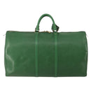 LOUIS VUITTON Epi Keepall 55 Boston Bag Green M42954 LV Auth 202475-2