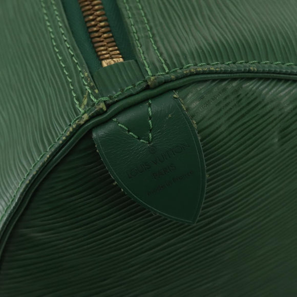 LOUIS VUITTON Epi Keepall 55 Boston Bag Green M42954 LV Auth 202476A